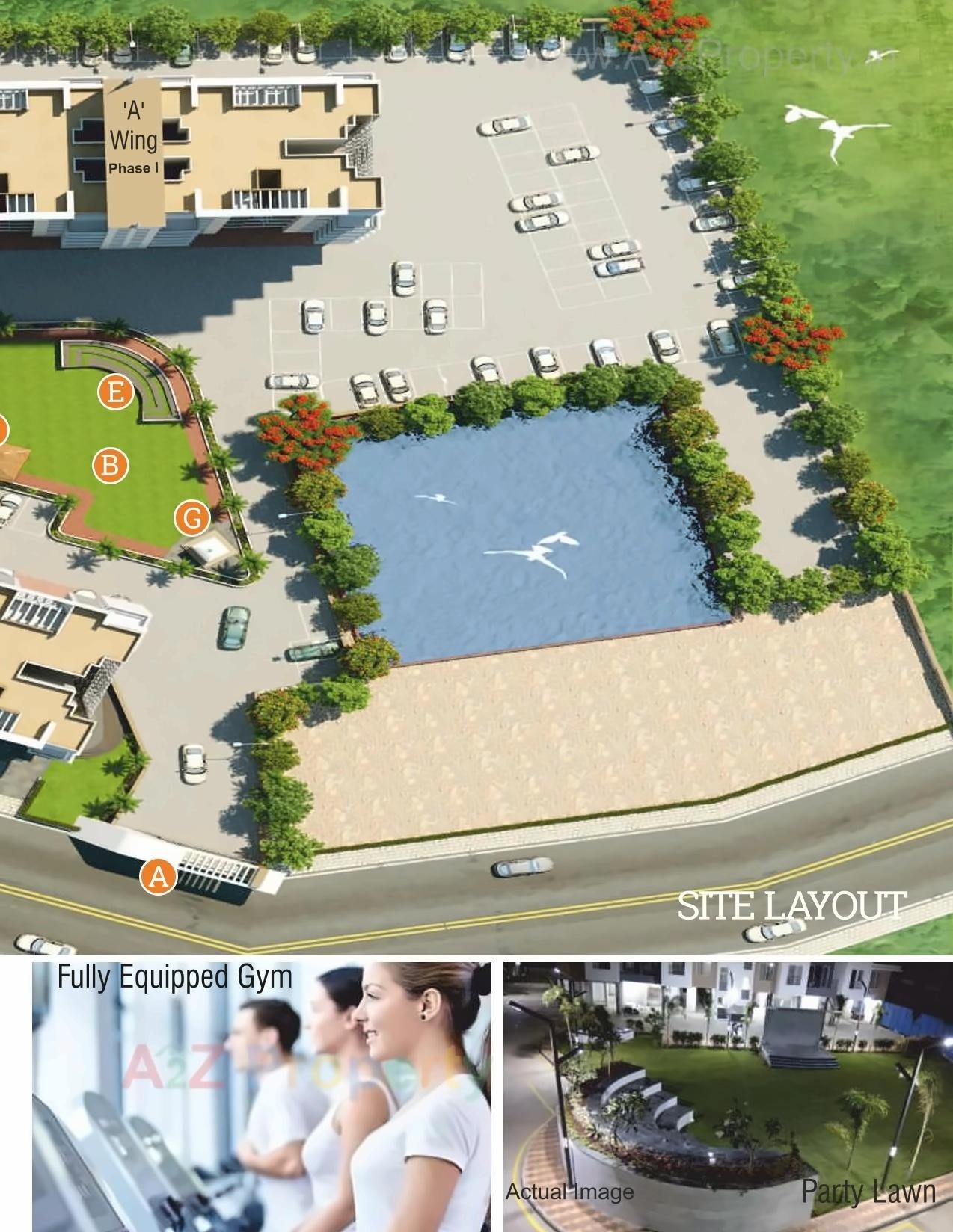 3D Elevation of real estate project Roshan One Wing C located at Varale, Pune, Maharashtra