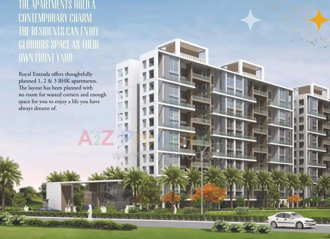 3D Elevation of real estate project Royal Entrada located at Wakad, Pune, Maharashtra