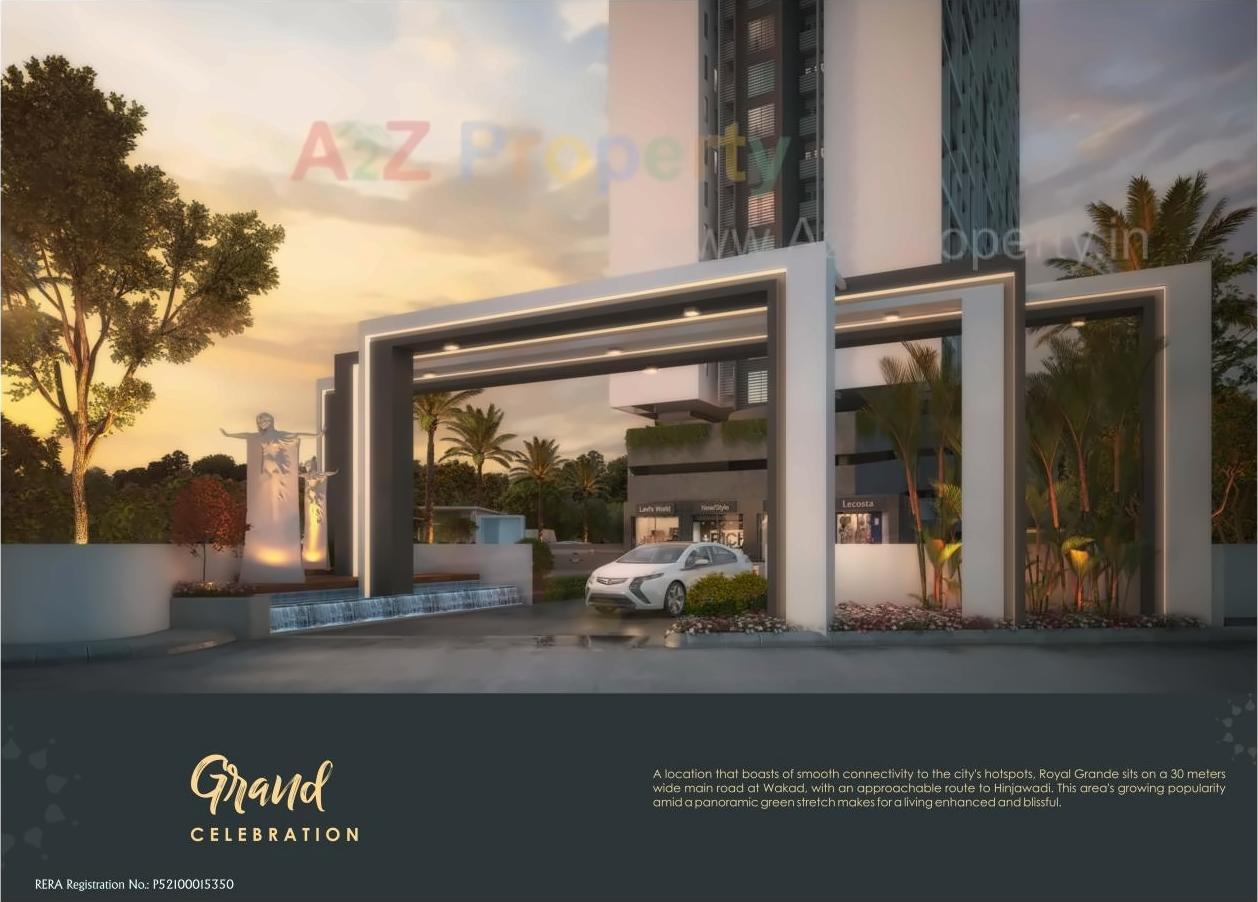 3D Elevation of real estate project Royal Grande located at Wakad, Pune, Maharashtra