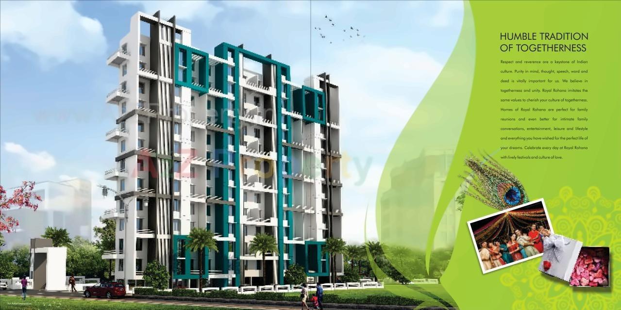 3D Elevation of real estate project Royal Rohana located at Pimpri-chinchawad-m-corp, Pune, Maharashtra