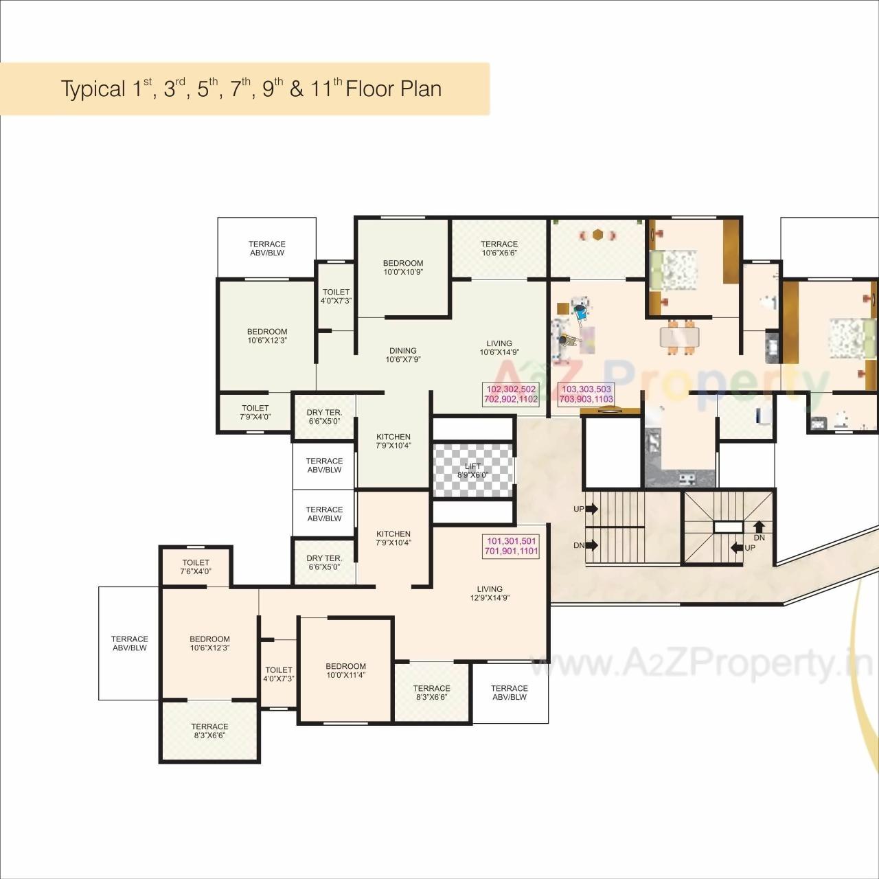 Layout of real estate project Royal Rohana located at Pimpri-chinchawad-m-corp, Pune, Maharashtra