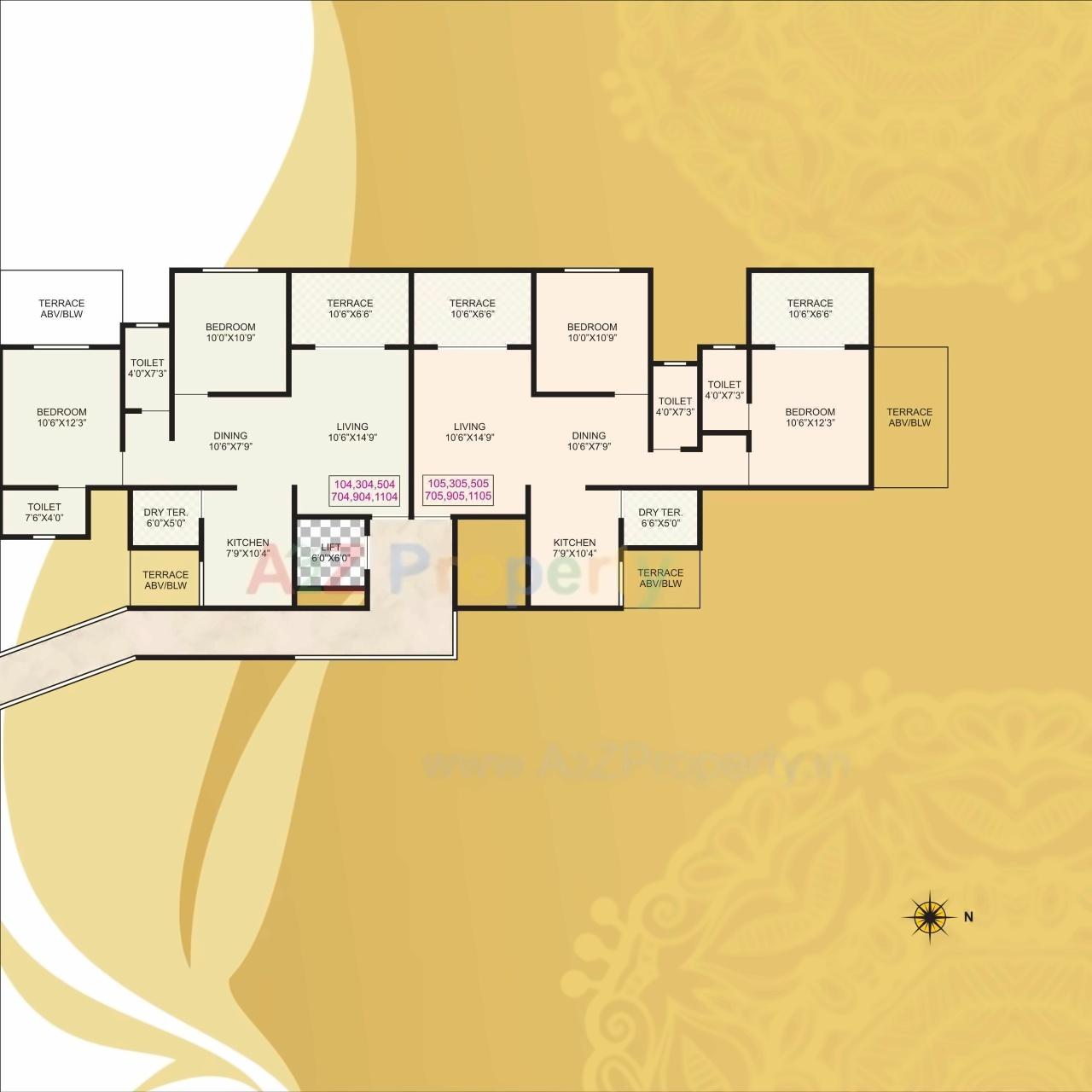 Layout of real estate project Royal Rohana located at Pimpri-chinchawad-m-corp, Pune, Maharashtra