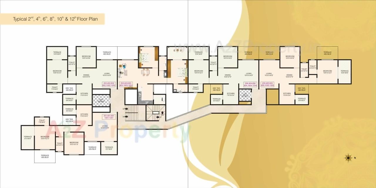 Layout of real estate project Royal Rohana located at Pimpri-chinchawad-m-corp, Pune, Maharashtra