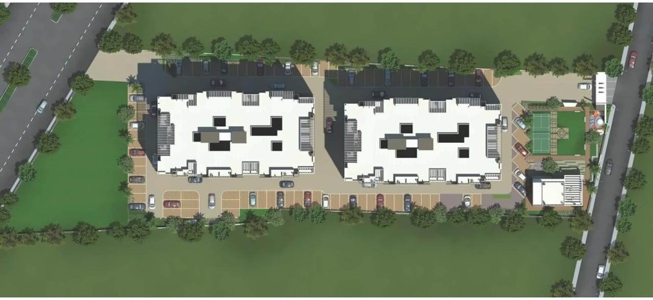 3D Elevation of real estate project Royal Serene located at Mahalunge, Pune, Maharashtra