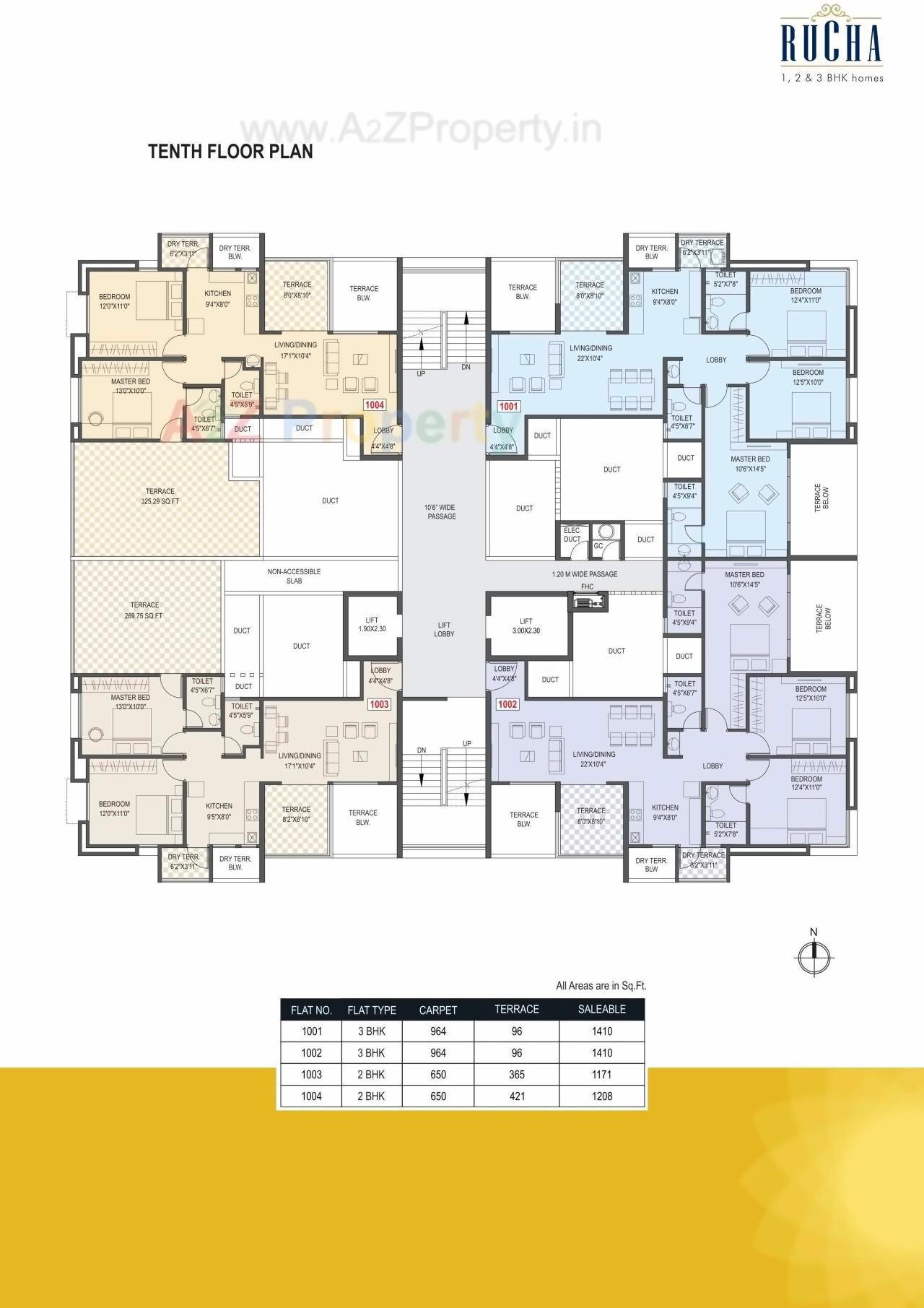 Layout of real estate project Rucha located at Punawale, Pune, Maharashtra