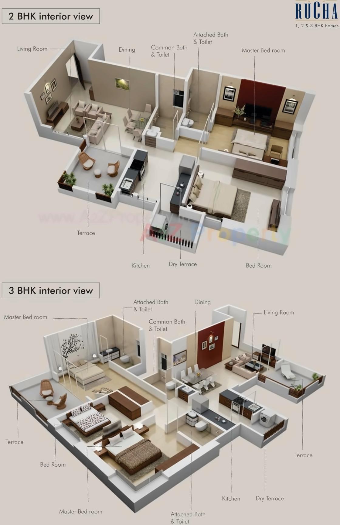 Layout of real estate project Rucha located at Punawale, Pune, Maharashtra