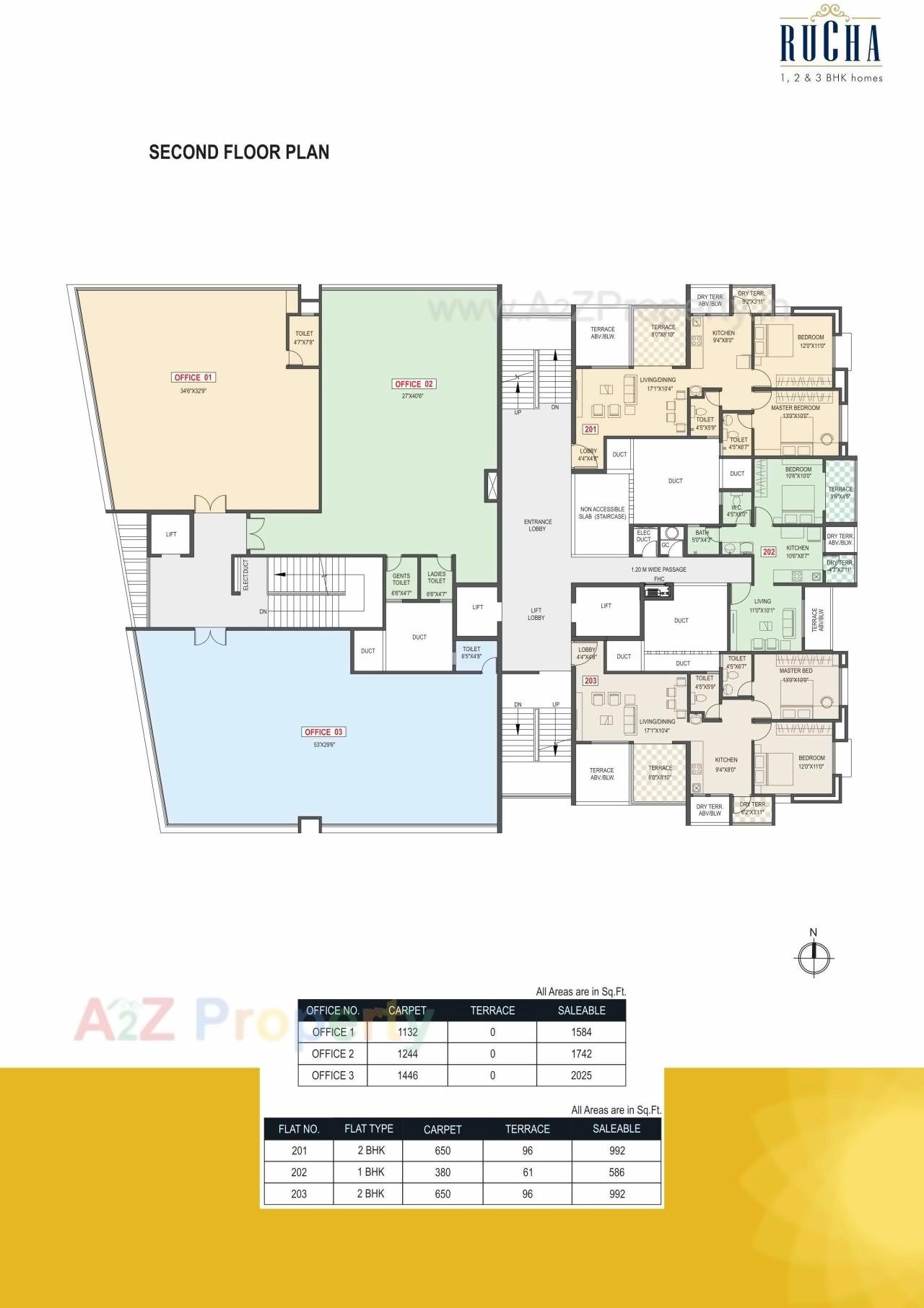 Layout of real estate project Rucha located at Punawale, Pune, Maharashtra