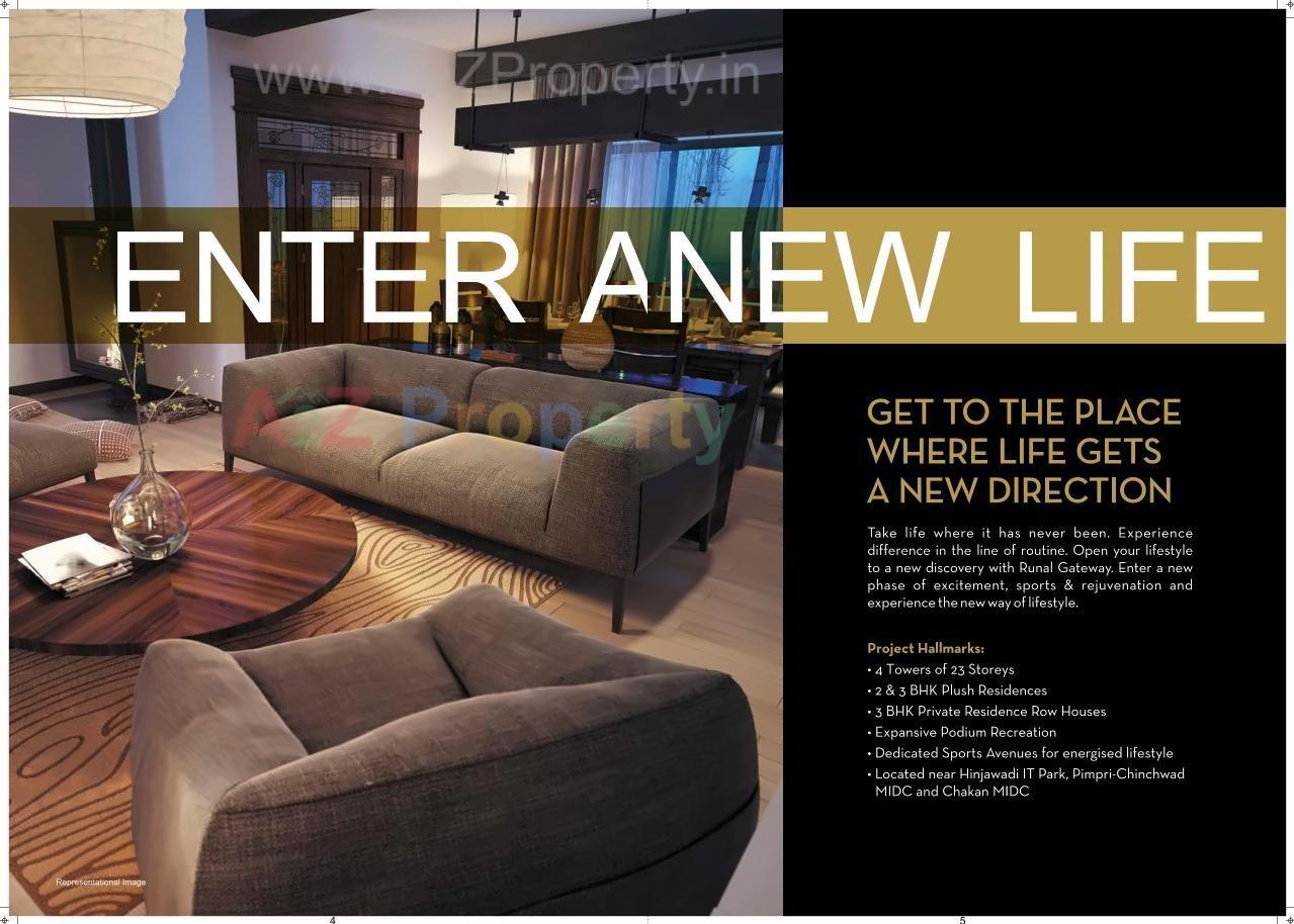 3D Elevation of real estate project Runal Gateway  located at Pimpri-chinchawad-m-corp, Pune, Maharashtra