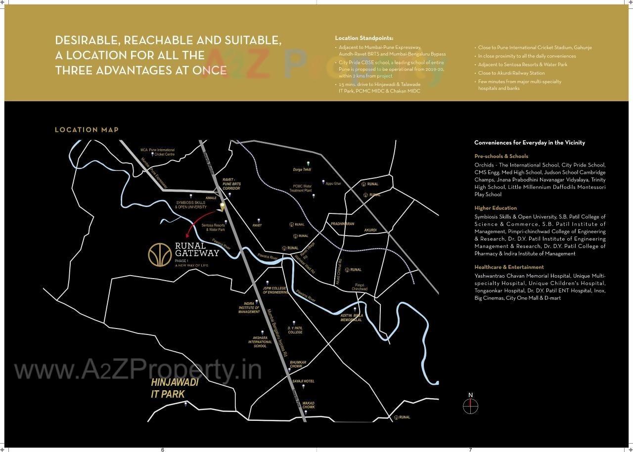 Keyplan of real estate project Runal Gateway  located at Pimpri-chinchawad-m-corp, Pune, Maharashtra