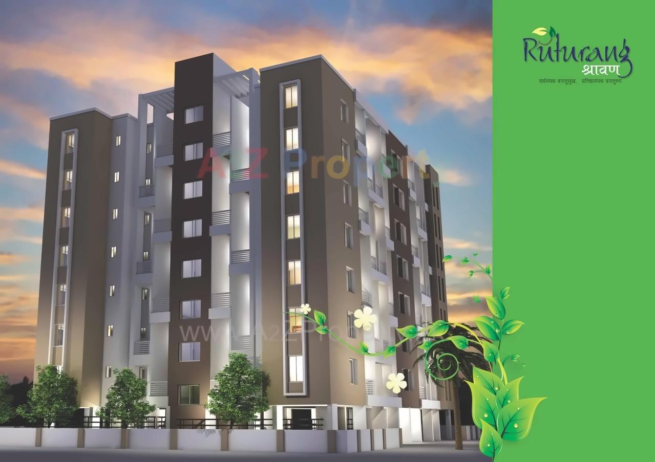 3D Elevation of real estate project Ruturang Shravan located at Parvati, Pune, Maharashtra