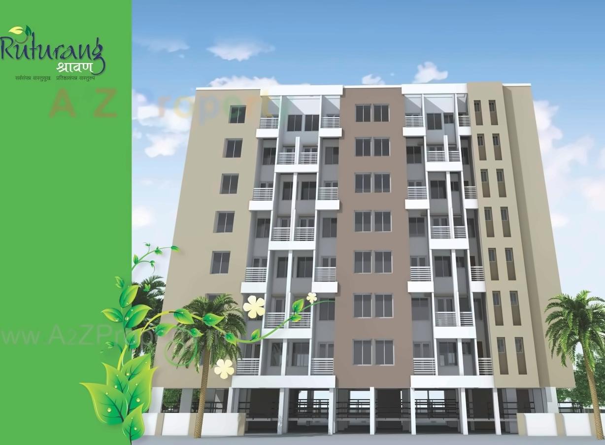 3D Elevation of real estate project Ruturang Shravan located at Parvati, Pune, Maharashtra