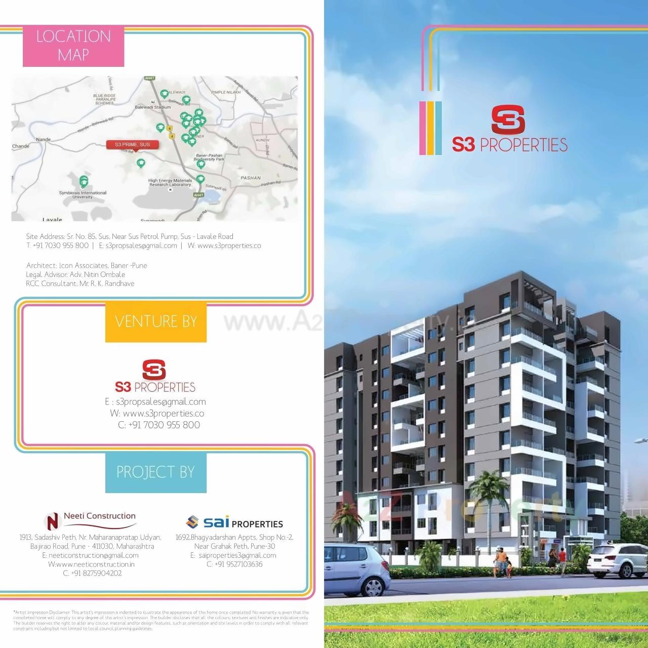  of real estate project S3 Prime located at Sus, Pune, Maharashtra