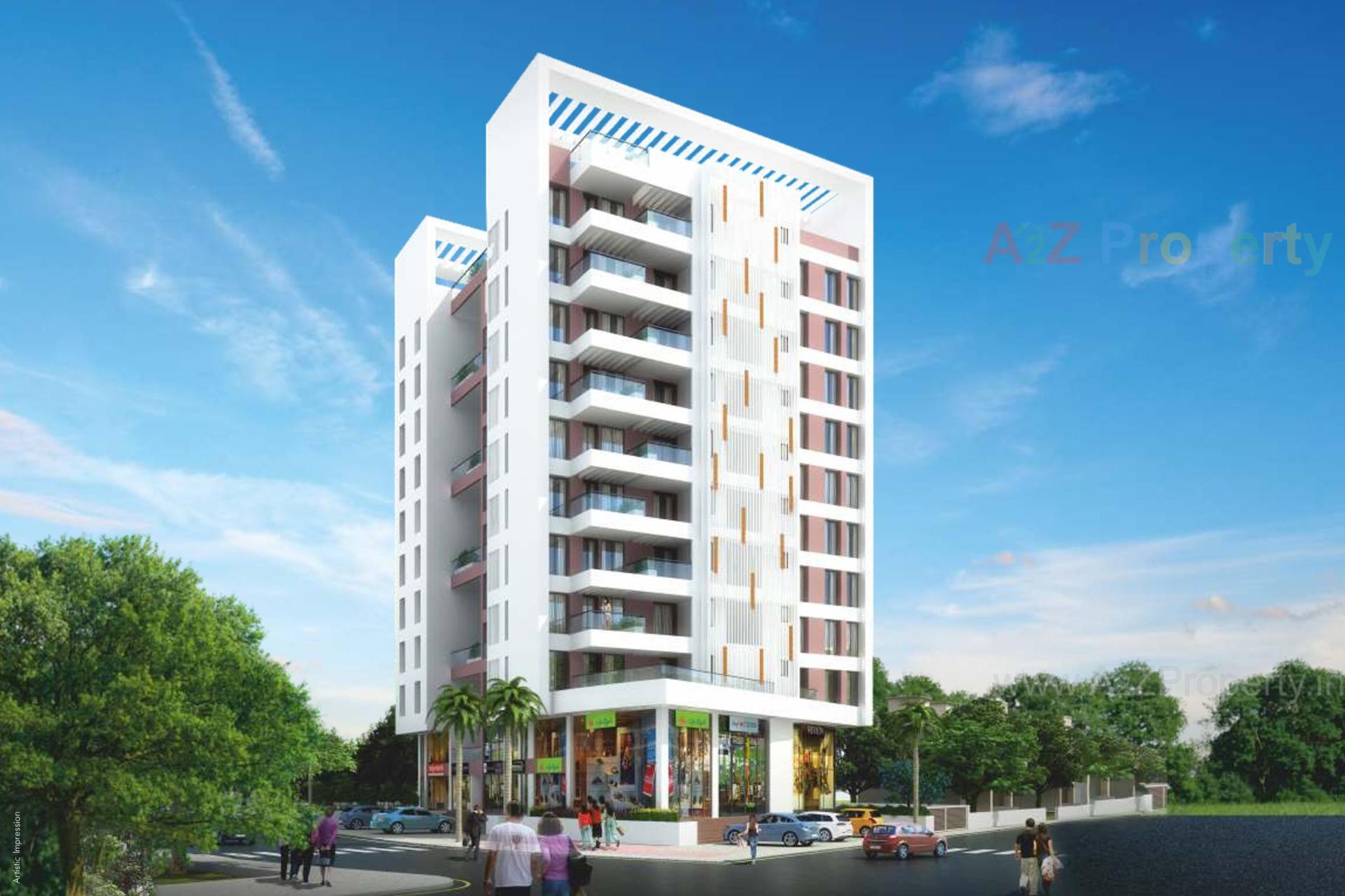 3D Elevation of real estate project Saarrthi Serenity located at Kothrud, Pune, Maharashtra