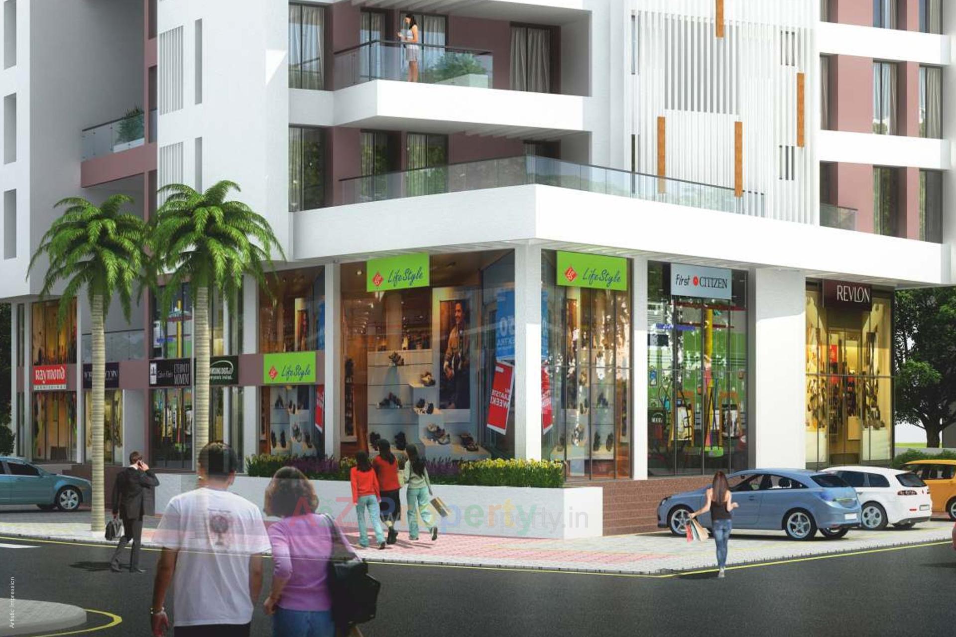 3D Elevation of real estate project Saarrthi Serenity located at Kothrud, Pune, Maharashtra