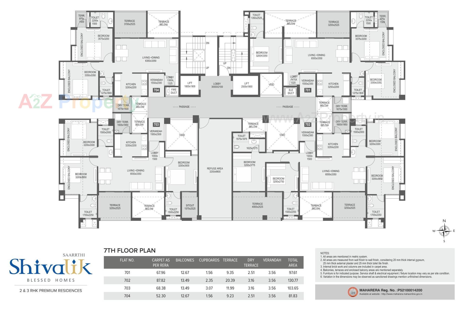 Layout of real estate project Saarrthi Shivalik located at Kothrud, Pune, Maharashtra