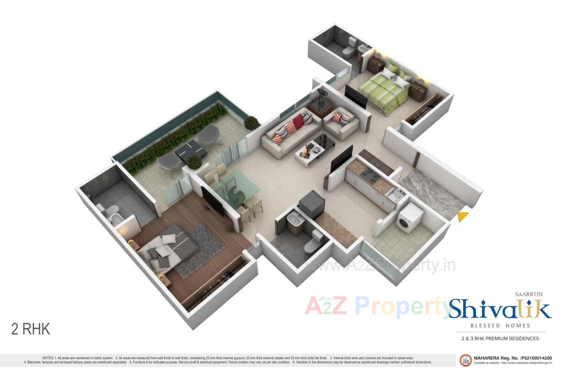 Layout of real estate project Saarrthi Shivalik located at Kothrud, Pune, Maharashtra