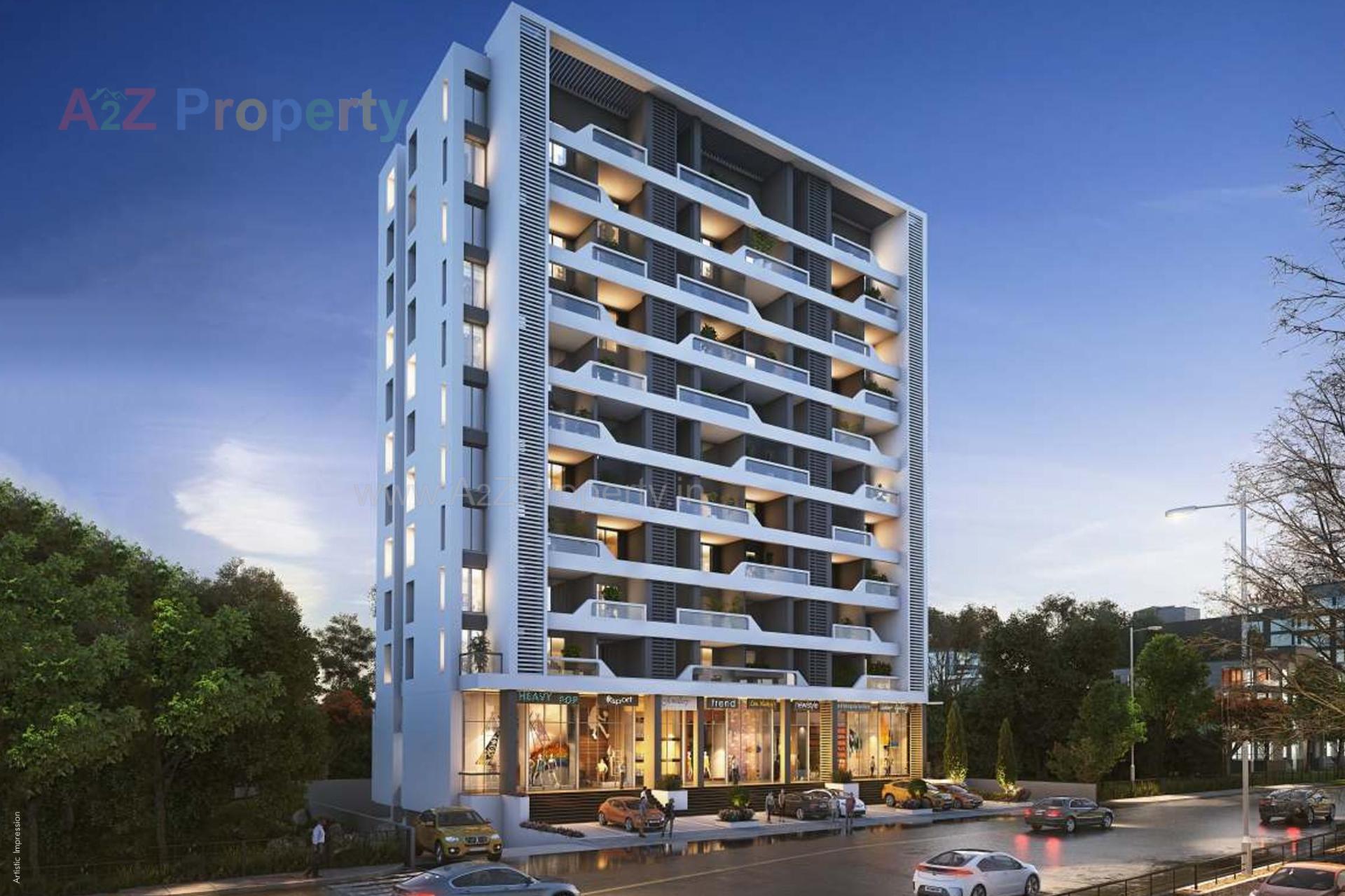 3D Elevation of real estate project Saarrthi Shivalik located at Kothrud, Pune, Maharashtra
