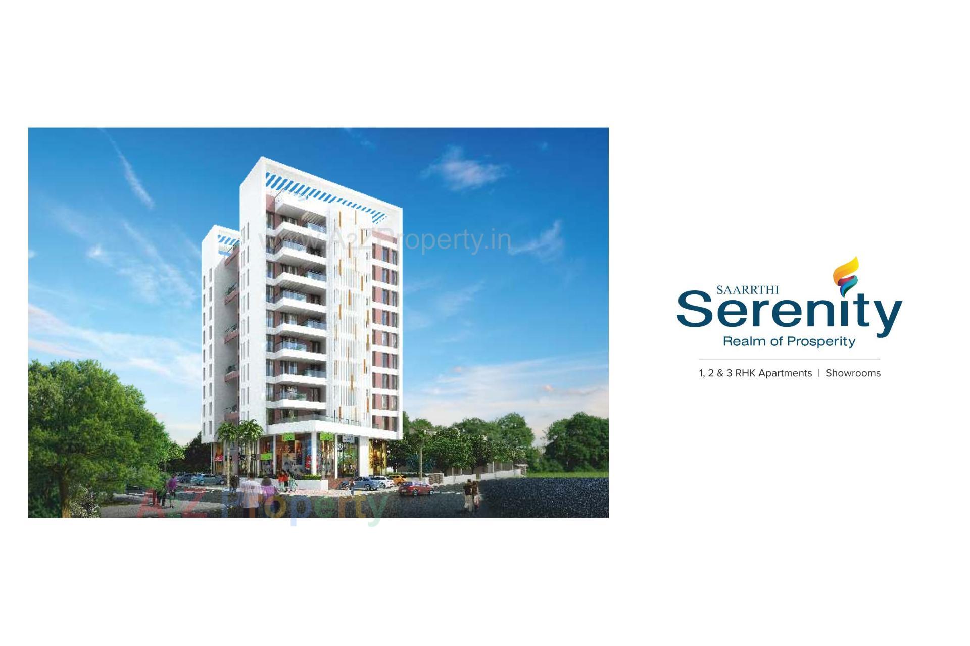 3D Elevation of real estate project Saarrthi Shivalik located at Kothrud, Pune, Maharashtra