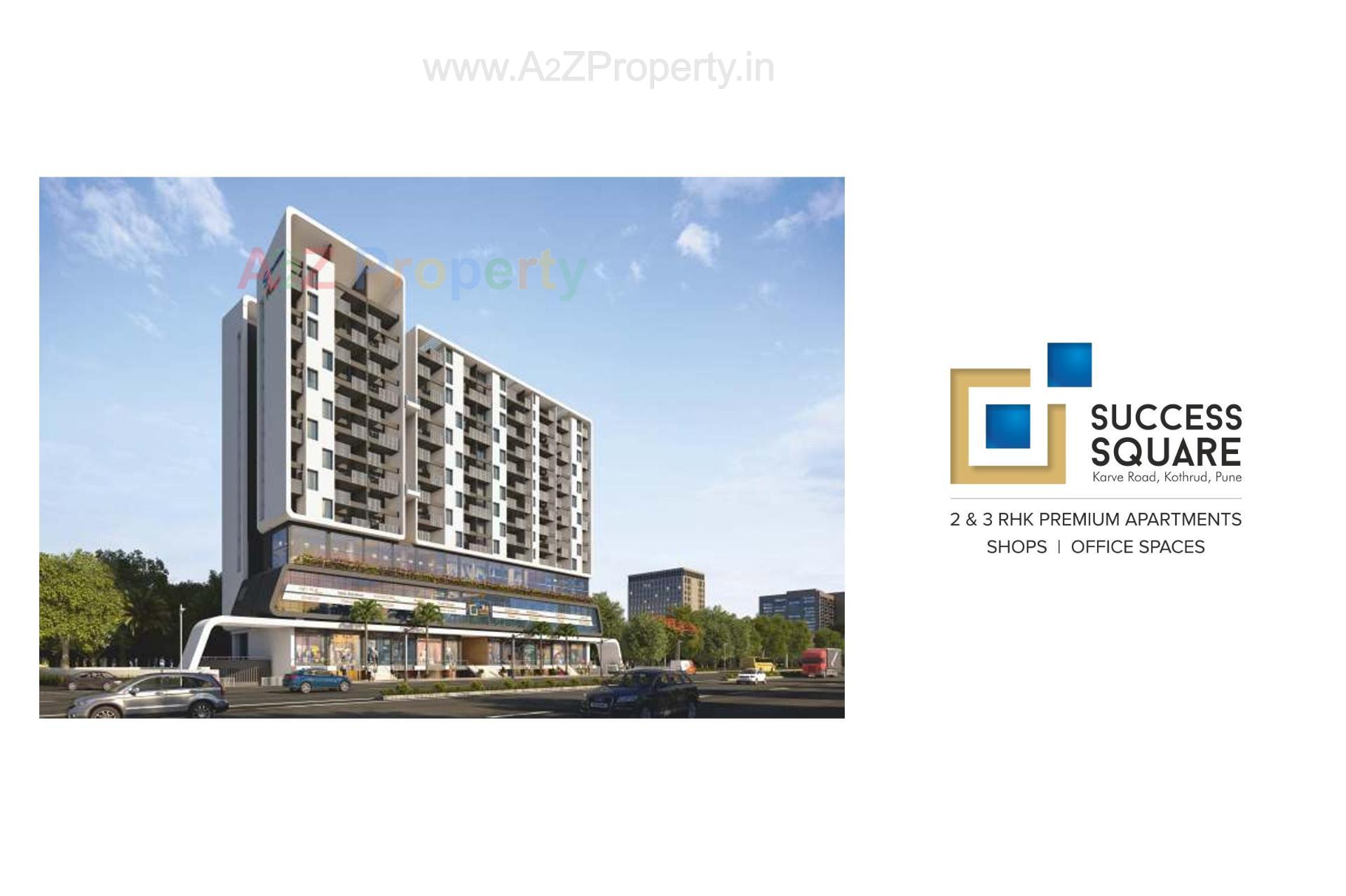 3D Elevation of real estate project Saarrthi Shivalik located at Kothrud, Pune, Maharashtra