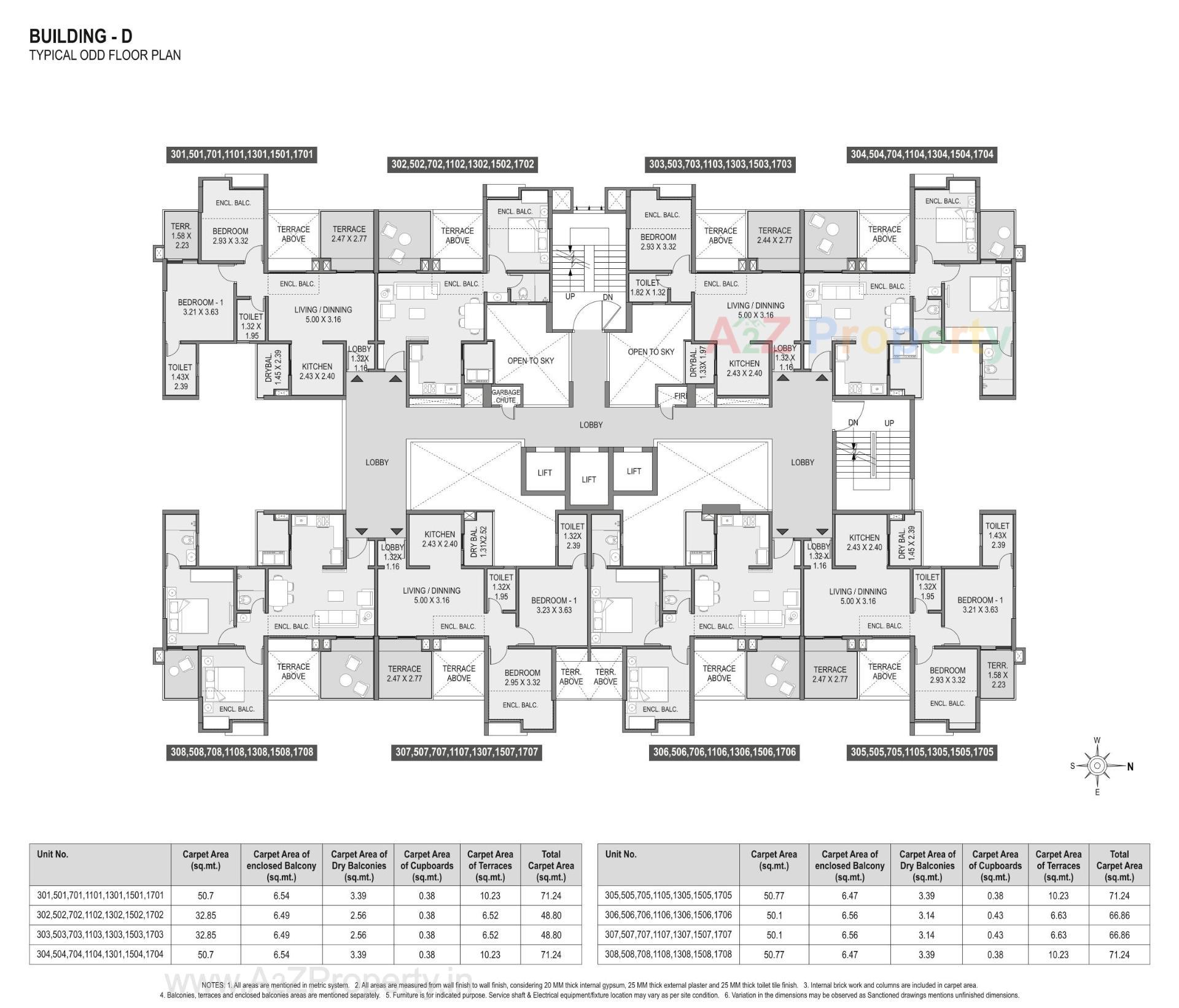Layout of real estate project Saarrthi Skybay located at Mahalunge, Pune, Maharashtra