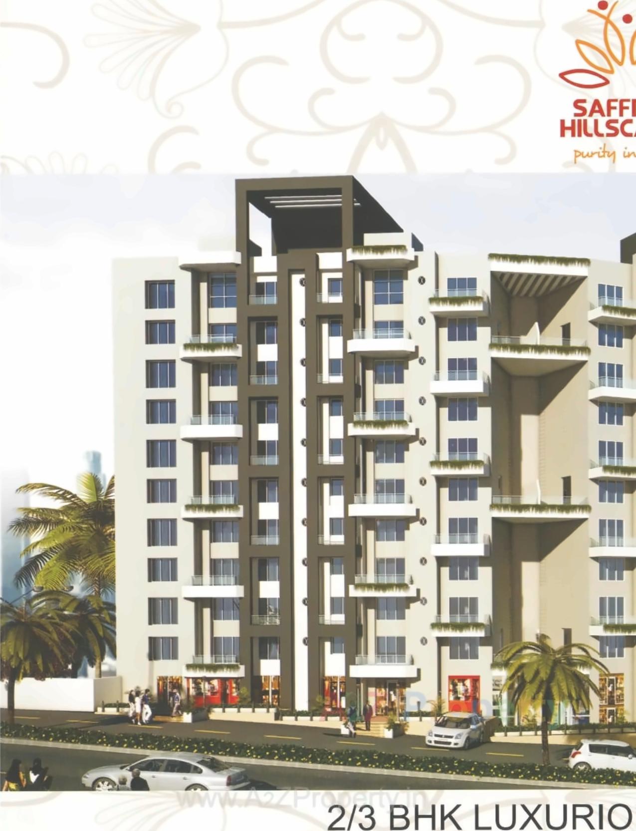 3D Elevation of real estate project Saffron Hillscapes located at Mohammadwadi, Pune, Maharashtra