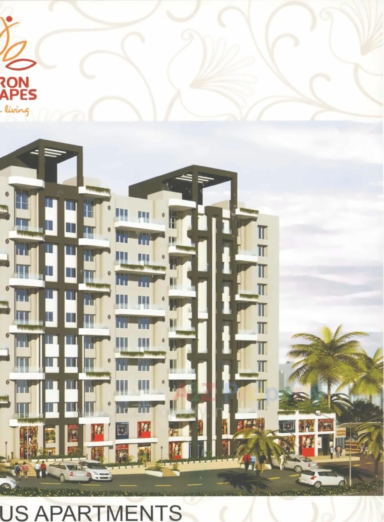 3D Elevation of real estate project Saffron Hillscapes located at Mohammadwadi, Pune, Maharashtra