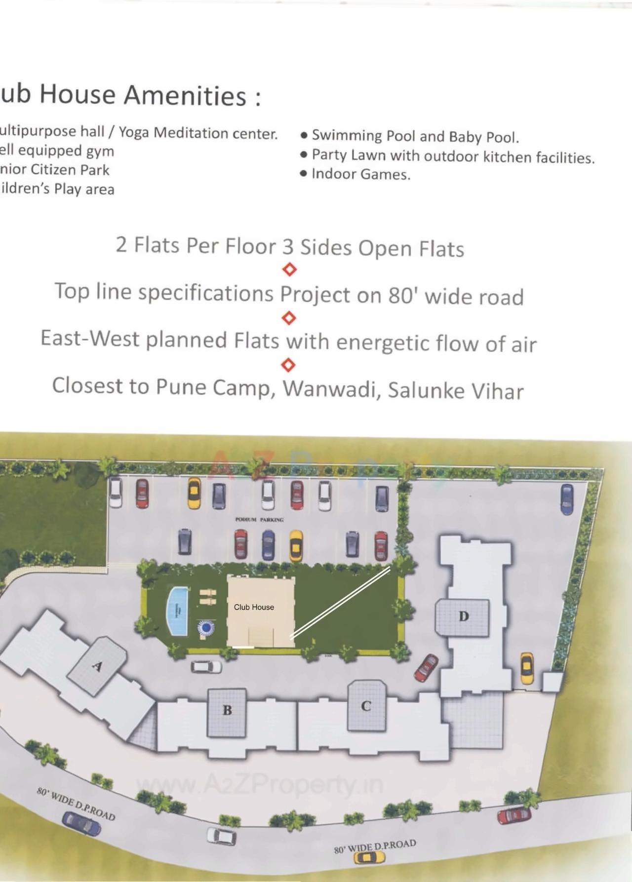 Layout of real estate project Saffron Hillscapes located at Mohammadwadi, Pune, Maharashtra