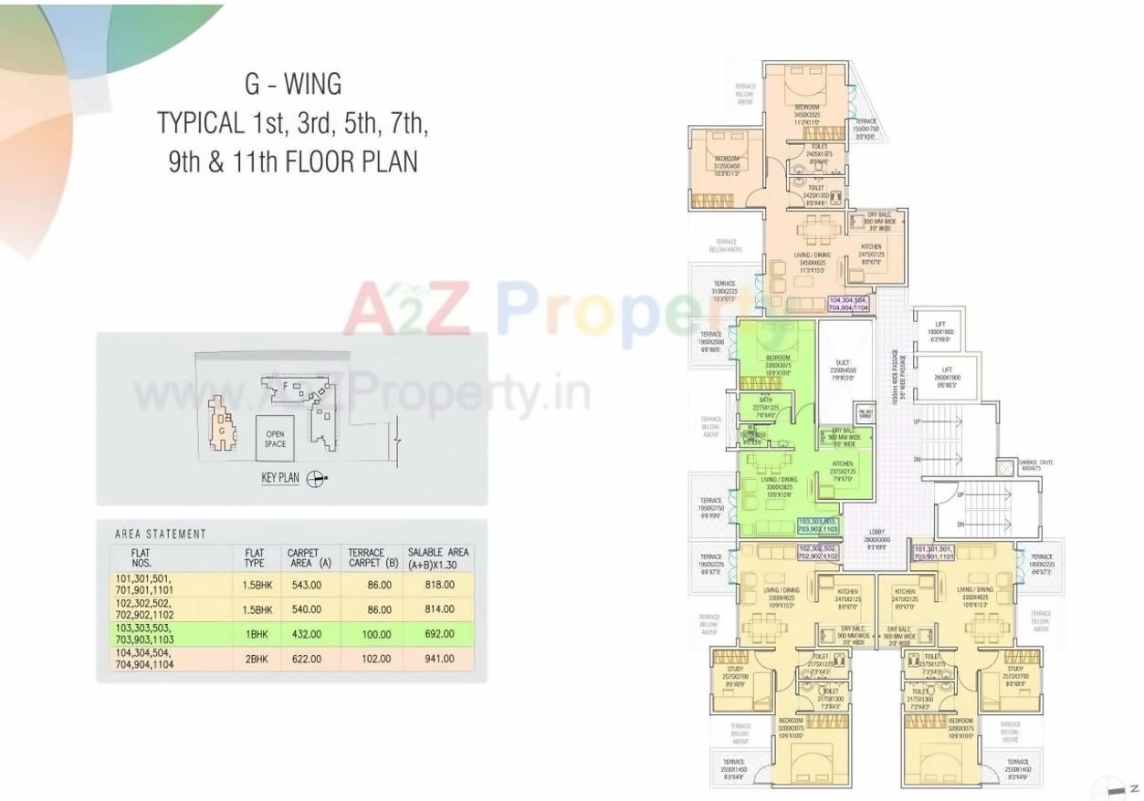 Layout of real estate project Saheels Fortune Park Ii located at Pimpri-chinchawad-m-corp, Pune, Maharashtra