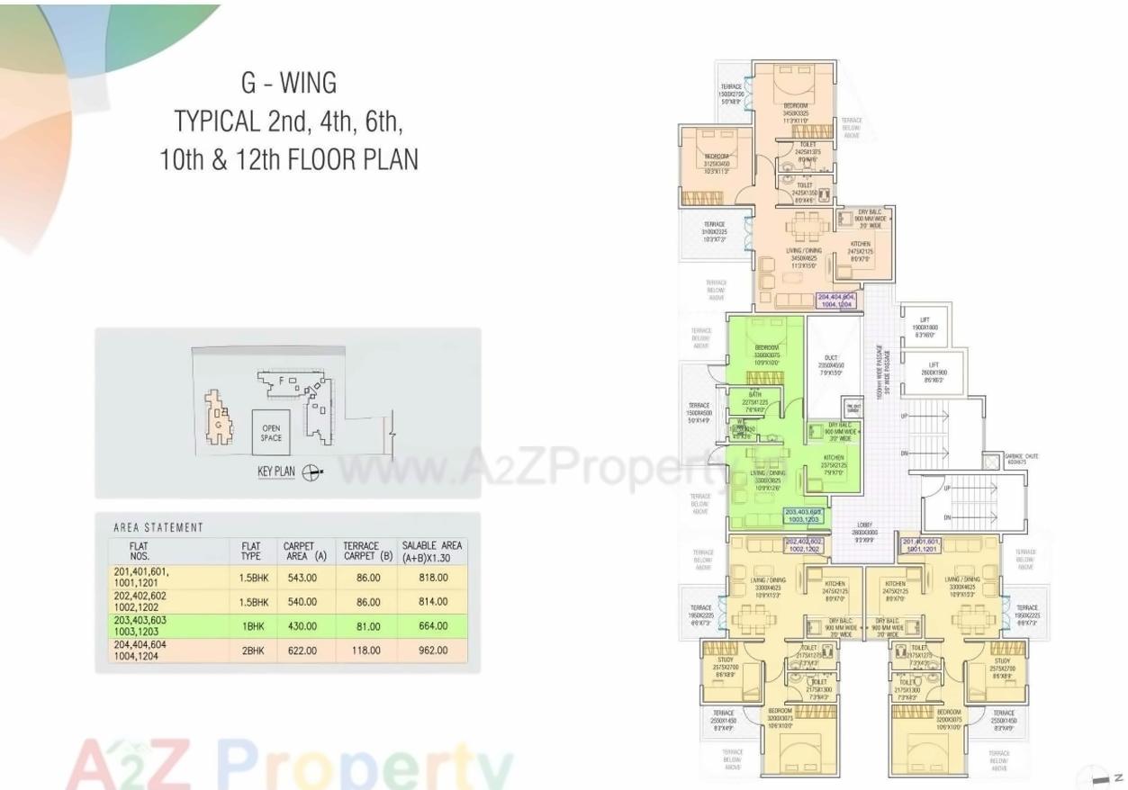 Layout of real estate project Saheels Fortune Park Ii located at Pimpri-chinchawad-m-corp, Pune, Maharashtra