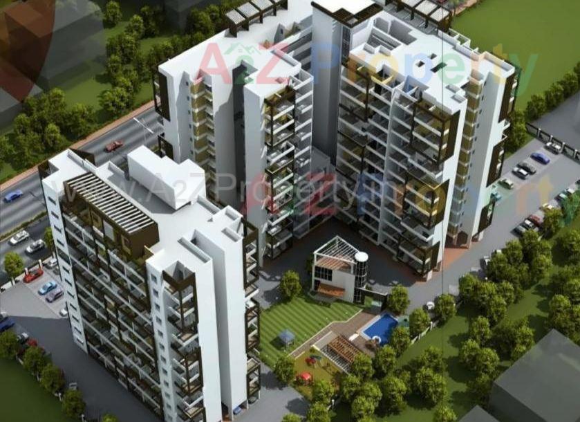 3D Elevation of real estate project Saheels Fortune Park Ii located at Pimpri-chinchawad-m-corp, Pune, Maharashtra