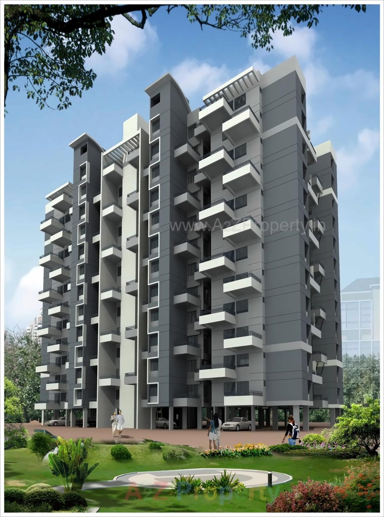 3D Elevation of real estate project Sai Aradhana located at Mahalunge, Pune, Maharashtra