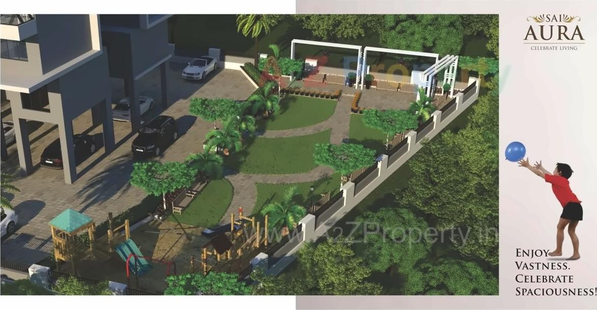 3D Elevation of real estate project Sai Aura located at Pimpri-chinchawad-m-corp, Pune, Maharashtra