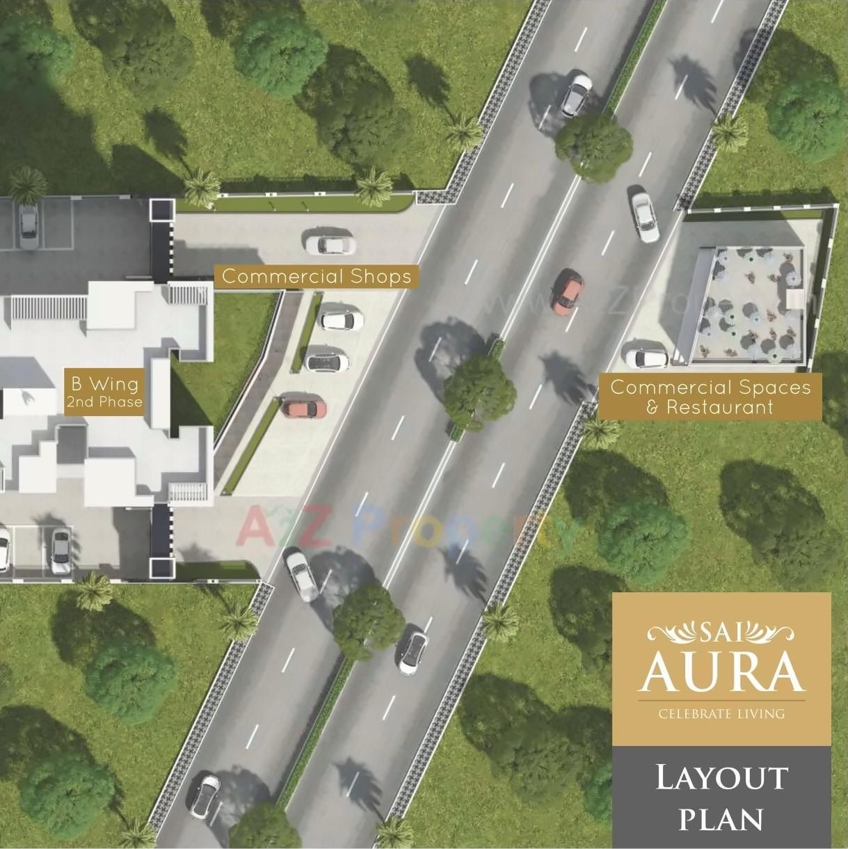 3D Elevation of real estate project Sai Aura located at Pimpri-chinchawad-m-corp, Pune, Maharashtra