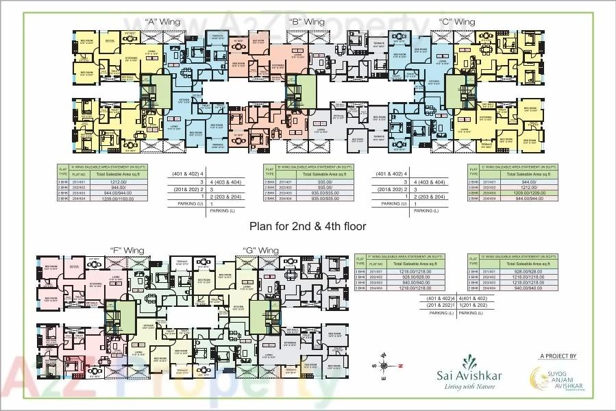 Layout of real estate project Sai Avishkar located at Dhayari-part, Pune, Maharashtra