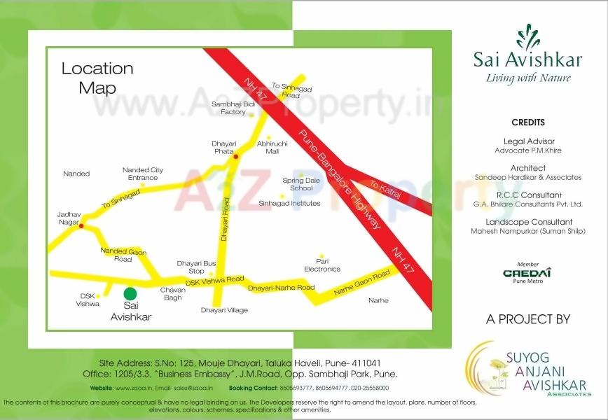  of real estate project Sai Avishkar located at Dhayari-part, Pune, Maharashtra