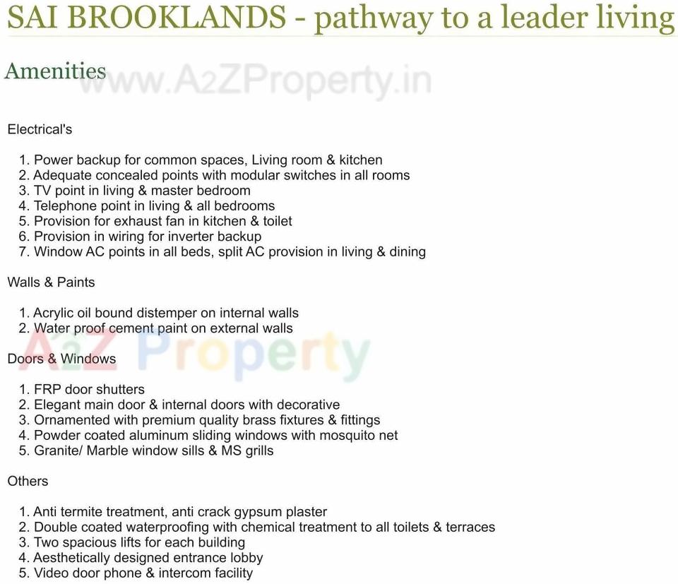 Image 26125 3 of real estate project Sai Brooklands located at Takave-kh, Pune, Maharashtra