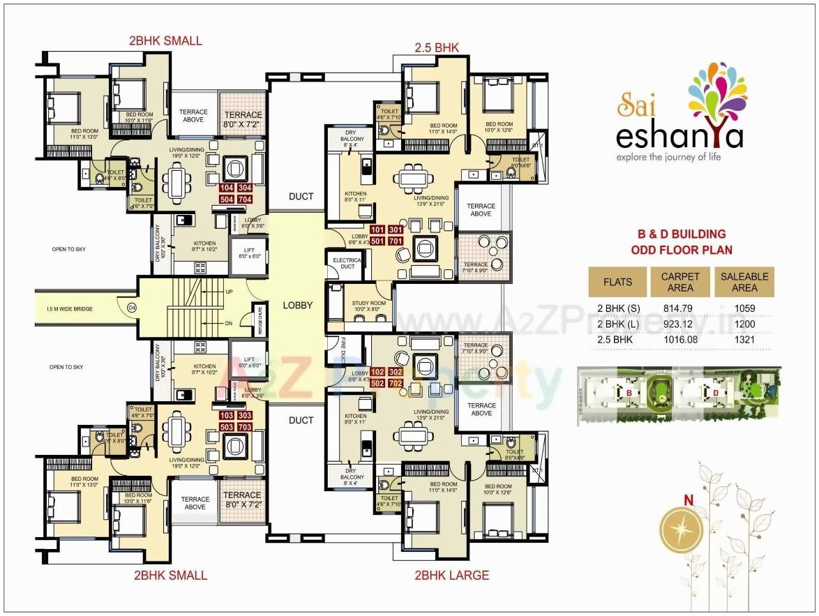 Layout of real estate project Sai Eshanya located at Baner, Pune, Maharashtra