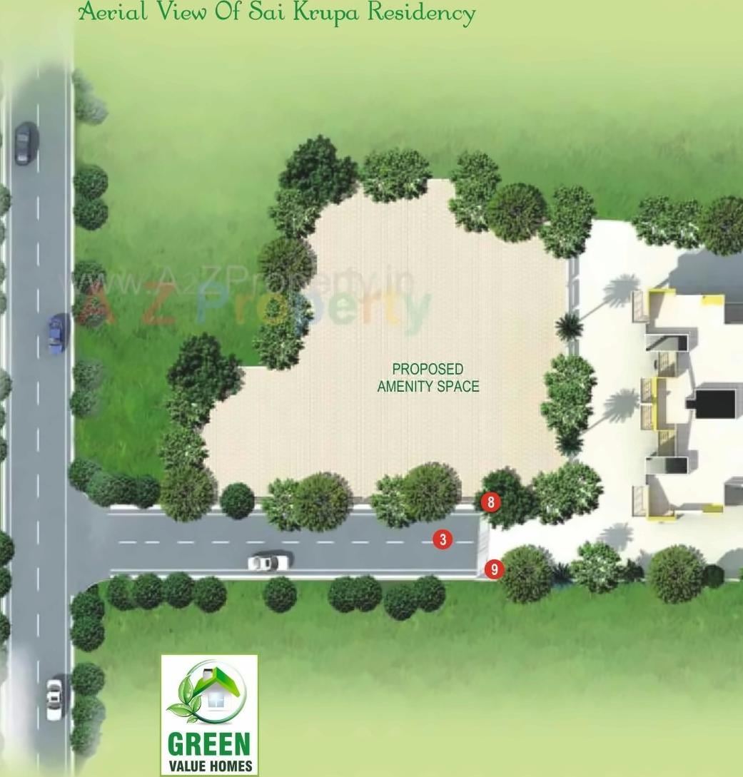 Layout of real estate project Sai Krupa Residency located at Lohgaon, Pune, Maharashtra