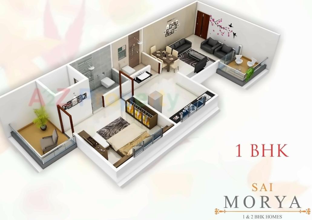 Layout of real estate project Sai Morya located at Pimpri-chinchawad-m-corp, Pune, Maharashtra