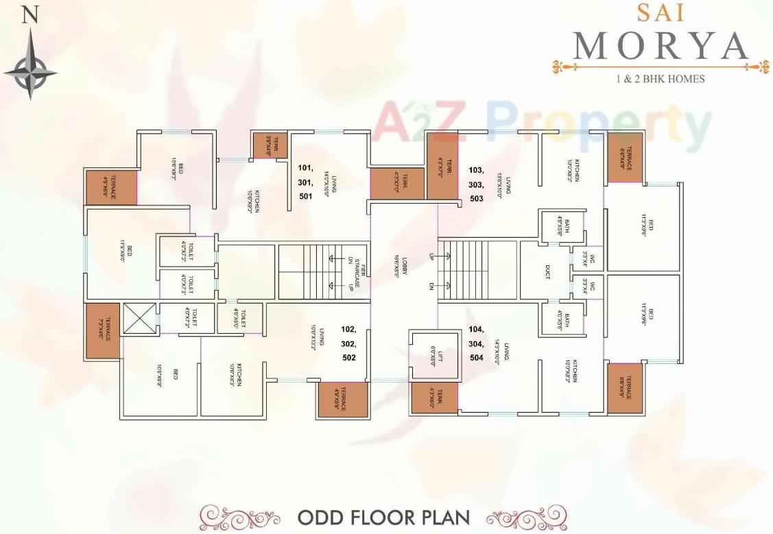 Layout of real estate project Sai Morya located at Pimpri-chinchawad-m-corp, Pune, Maharashtra