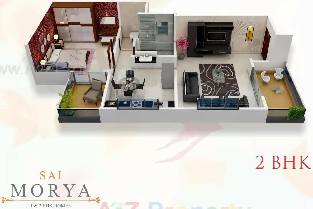 Layout of real estate project Sai Morya located at Pimpri-chinchawad-m-corp, Pune, Maharashtra