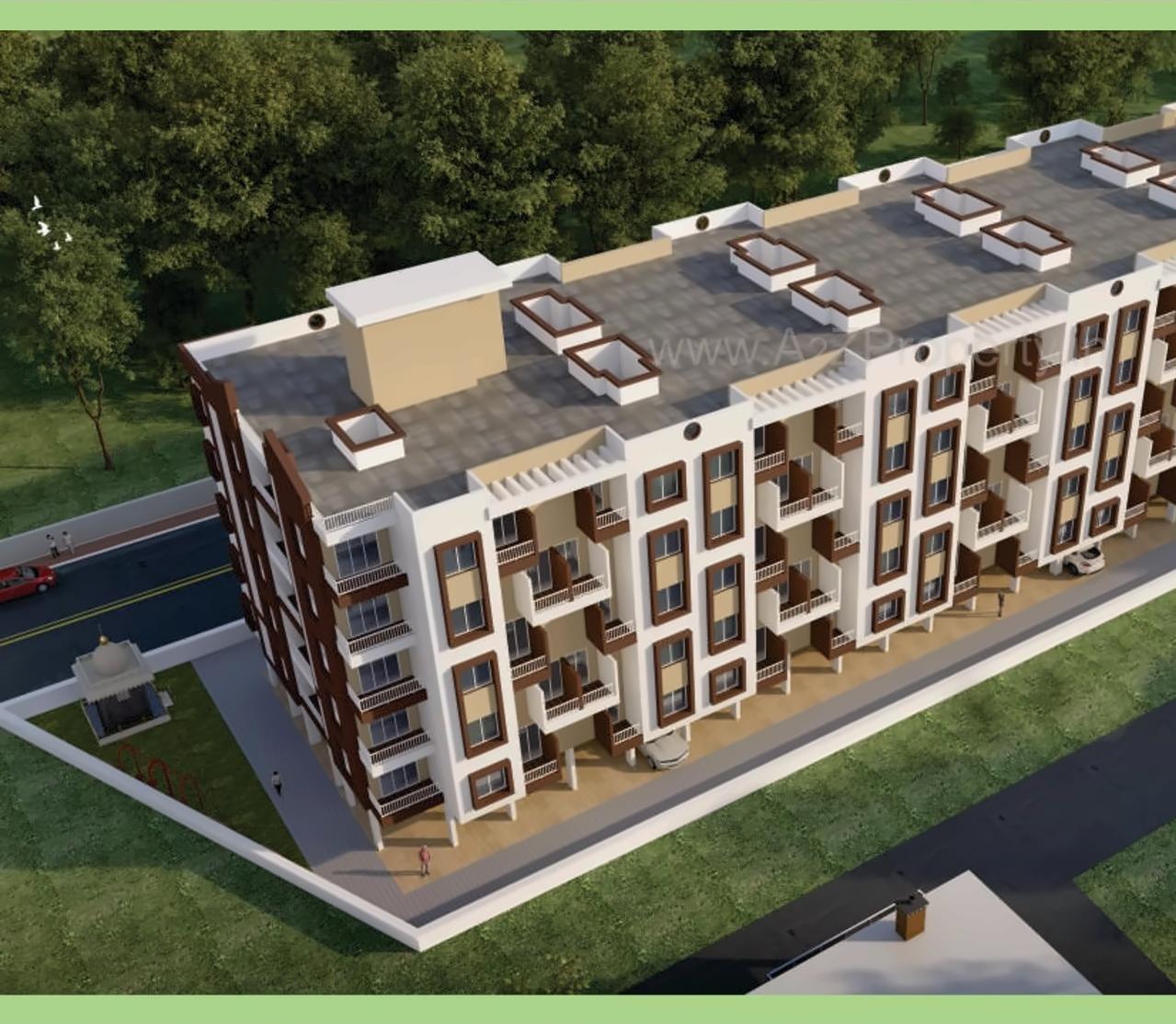 3D Elevation of real estate project Sai Nisarg located at Shivne-part, Pune, Maharashtra