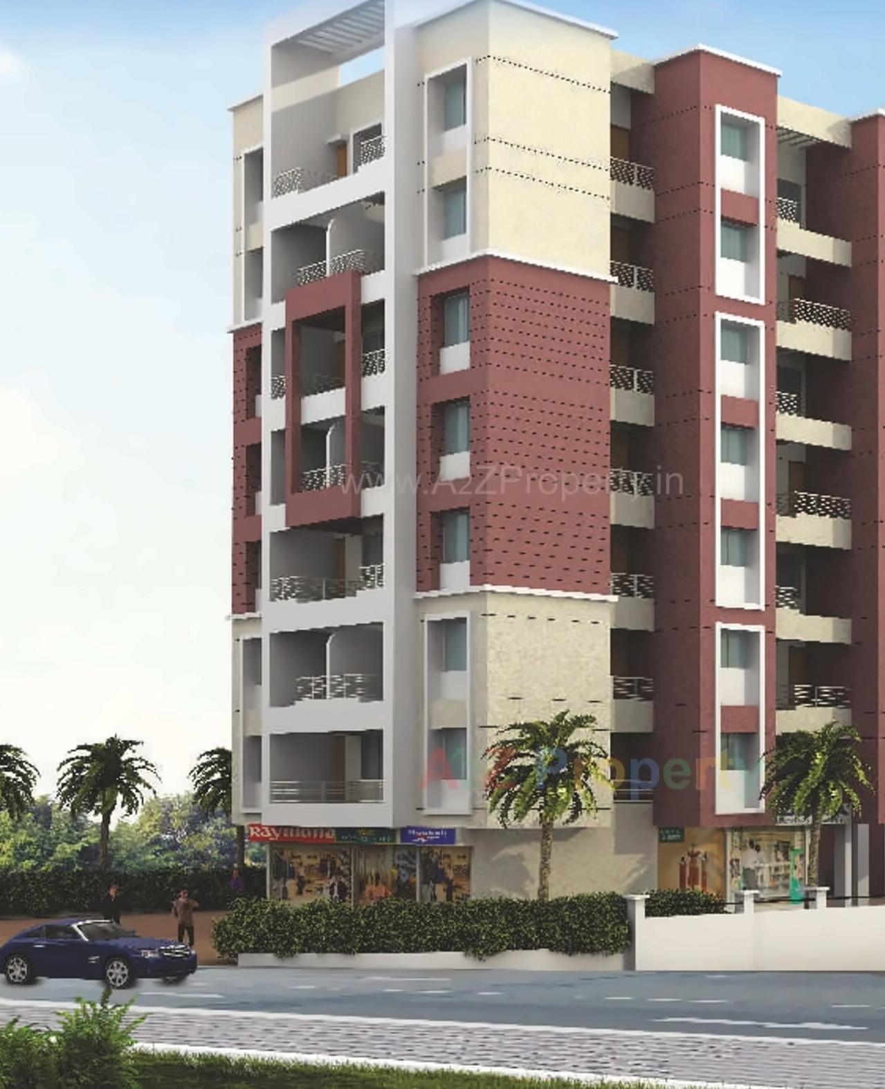 3D Elevation of real estate project Sai Nisarga Project located at Pune-m-corp, Pune, Maharashtra