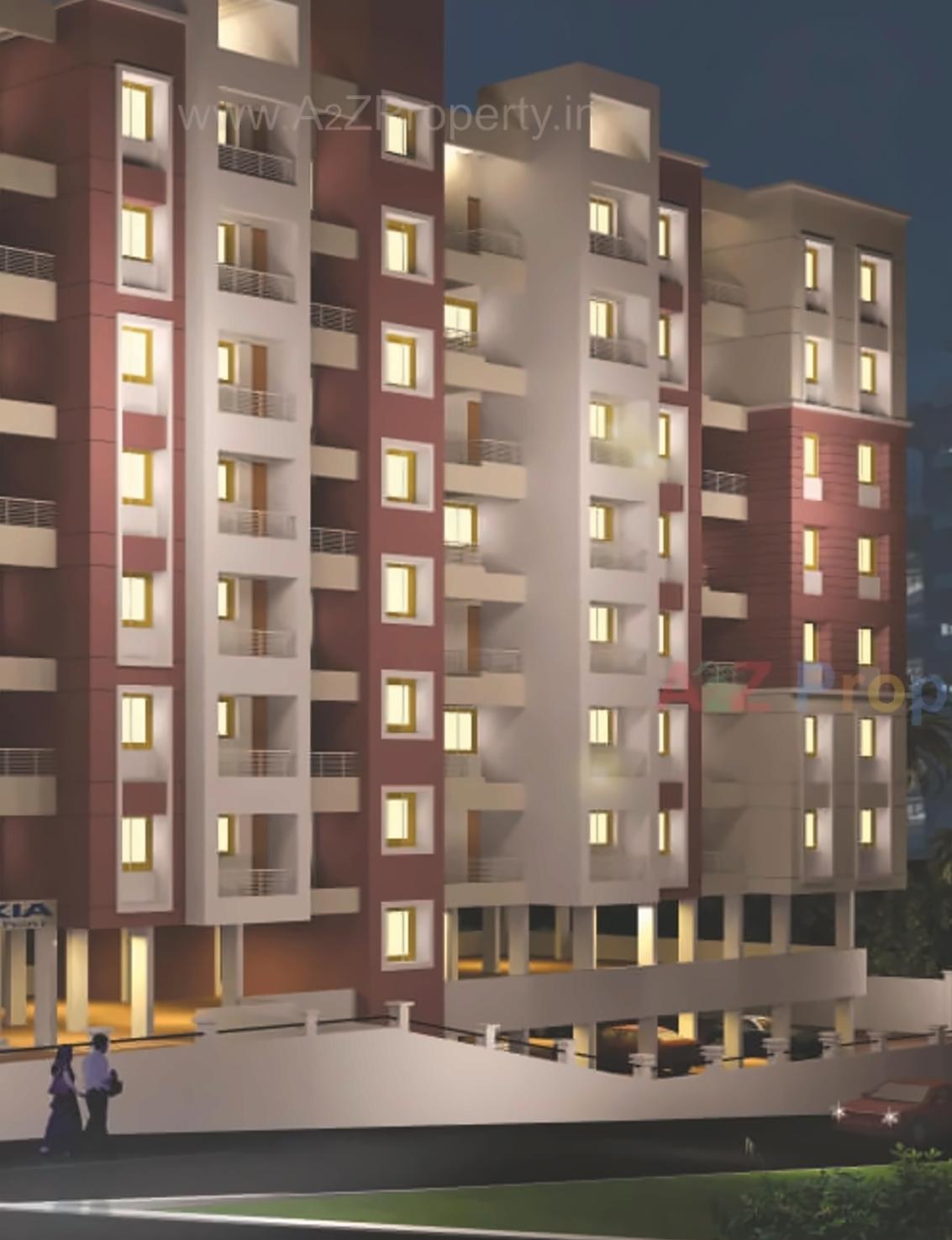 3D Elevation of real estate project Sai Nisarga Project located at Pune-m-corp, Pune, Maharashtra