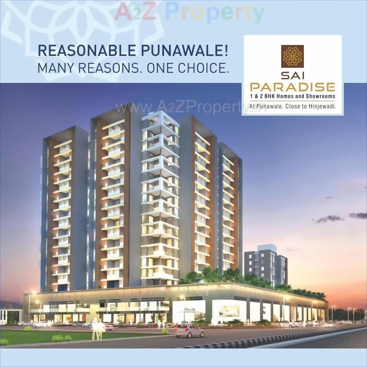 3D Elevation of real estate project Sai Paradise located at Punawale, Pune, Maharashtra