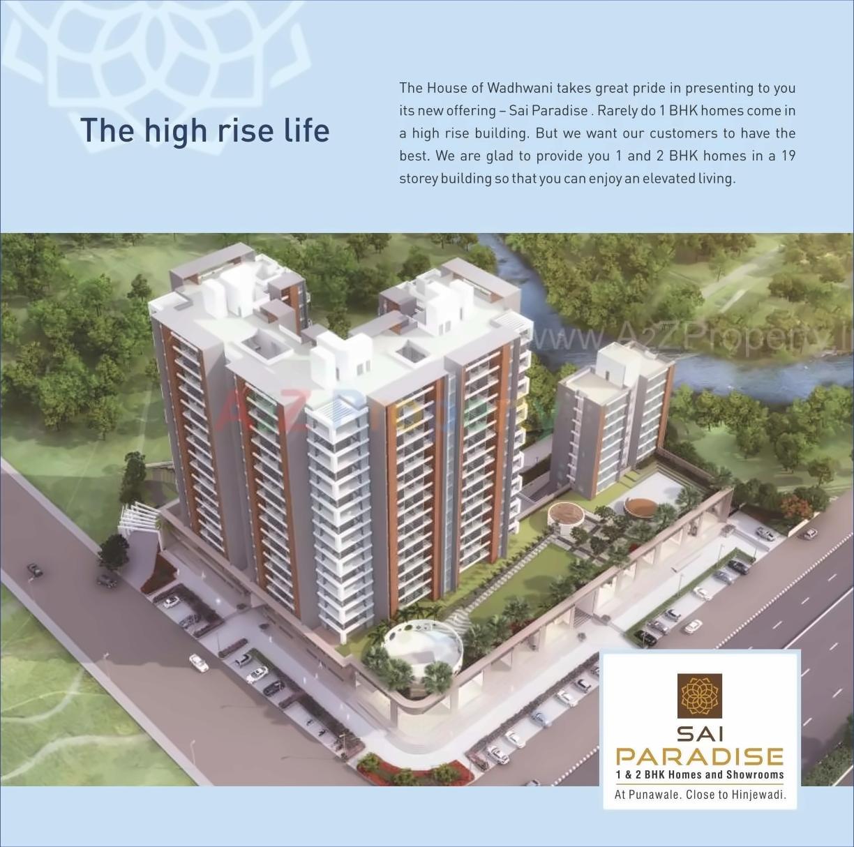3D Elevation of real estate project Sai Paradise located at Punawale, Pune, Maharashtra