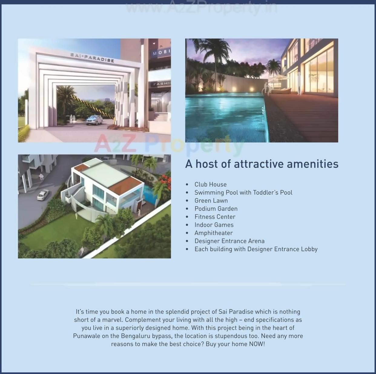  of real estate project Sai Paradise located at Punawale, Pune, Maharashtra