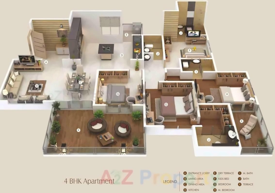 Layout of real estate project Sai Samarth Construction The West Ford located at Pimpale-saudagar, Pune, Maharashtra
