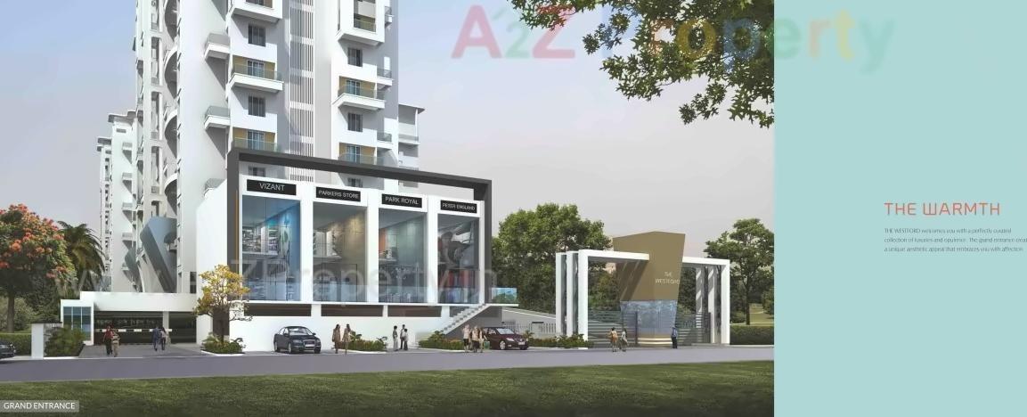 3D Elevation of real estate project Sai Samarth Construction The West Ford located at Pimpale-saudagar, Pune, Maharashtra