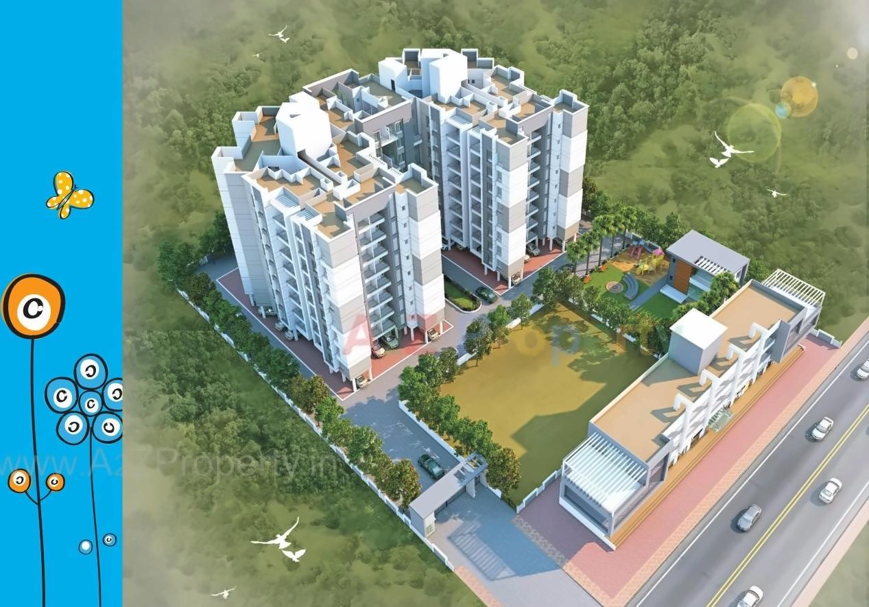 3D Elevation of real estate project Sai Shanti Park located at Lohgaon, Pune, Maharashtra